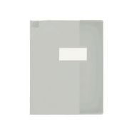 OXFORD Protège-Cahier Strong Line 17x22cm avec Rabat Marque-Page PVC Translucide 15/100ème Incolore
