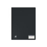 OXFORD Protège-Documents Memphis A4 200 vues / 100 pochettes Couverture Polypro Noir