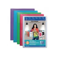 OXFORD Protège-Documents Polyvision A4 40 vues / 20 pochettes Couverture Polypro Coloris Assortis
