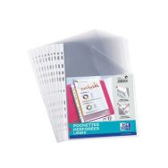 OXFORD Sachet de 100 Pochettes Perforées A4 Polypro Lisse Epaisseur 5/100ème Incolore
