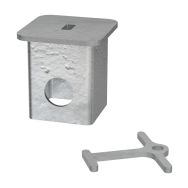 Obturateur 40 x 40 mm pour barrière HESI - galva