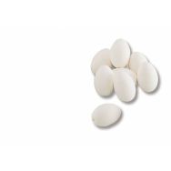 Oeufs cotillons 60 mm x 43 mm blancs (Sachet de 10)