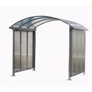 Option bardage pour abri toiture cintrée Larbaletier