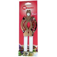 Ouvre-bocal universel 4 en 1 - Metaltex (Lot de 4)