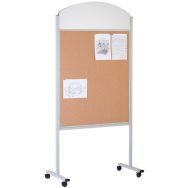 Panneau d affichage sur roulettes 2 faces liège