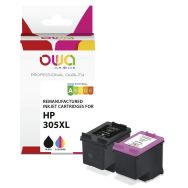 Pack2 cartouche remanufacturée HP 305XL - 4 Couleurs