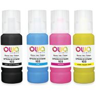 Pack4 bouteilles d'encre compatibles Epson 103 - 4 couleurs