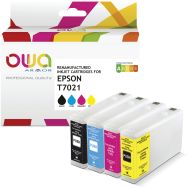 Pack4 cartouche remanufacturée - Epson T702 - 4 couleurs