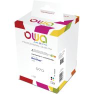 Pack4 cartouche remanufacturée BROTHER LC970 - 4 couleurs