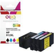 Pack4 cartouche remanufacturée HP 912XL - 4 couleurs