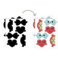 Pack 12 gommettes thermosensibles