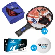 Pack 15 Raquettes Protector 2 CasalSport+72 Balles+Sac Spe