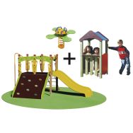 Pack 1 structure baghera + 1 ressort + 1 cabane + 1 panneau - Jambes Scelle