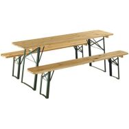 Pack Festival table + 2 bancs Leisure N Pleasure