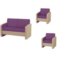 Pack Khéops 2 fauteuils + canapé - Manutan Expert