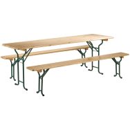 Pack Konvivial table largeur 80 cm + 2 bancs