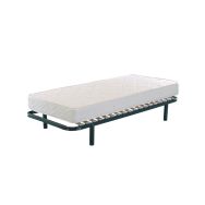Pack Matelas Atoll + sommier à lattes +4 pied 90x190cm