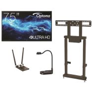 Pack ajustable écran interactif 75'' série 3G2 + wifi + visualiseur - Optoma