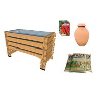Pack complet : potager 0.5m Carre Serre