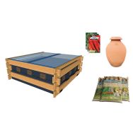 Pack complet : potager au sol 1m² - terreau - graines