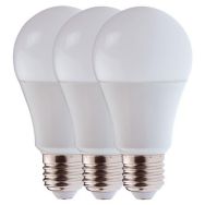 Pack de 3 ampoules LED A60 E27 11W blanc chaud 1055lm