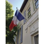 Pack éco : Mât de façade hauteur 2 m + Pavillon pays France 100 x 150 cm