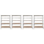 Pack éco de 4 kits rayonnage Rapid 3 -1800x1500x600 zingué