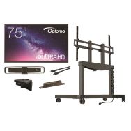 Pack écran plat intéractif visio ajustable 75'' série 5G3 4K - Optoma