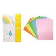 Pack mousse EVA pailletée PASTEL - 21 x 29,7 cm - 10 pcs