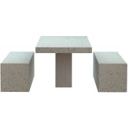 Pack table-bancs Aire et Harlem