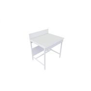 Paillasse sèche dosseret simple - Plan de travail verre émaillé - Asem