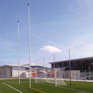 Paire de buts de rugby - GES - en aluminium avec charnières
