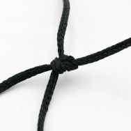 Paire de filets de buts foot à 11 trapézoïdal noir PPM 4mm 7,50x2,50x0,8x1,50m