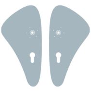 Paire de plaques de propreté pour poignée ULNA avec trous