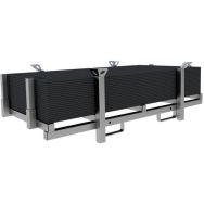 Palette empilable pour tapis de sol