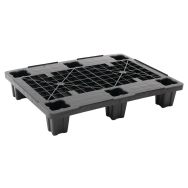 Palette légère  Noire emboîtable avec plateau