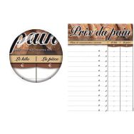Pancarte prix du pain