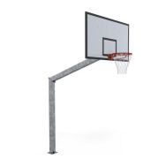 Panier de basket extérieur, fixation sur platine, déport 2,25m