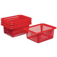 Panier plastique rouge