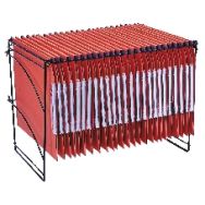 Panier pour dossiers suspendus - Superposable - Noir