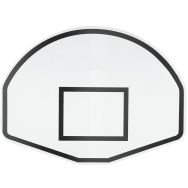 Pann. basket 1/2 lune 120x90 sans rebord spécial cadre acier