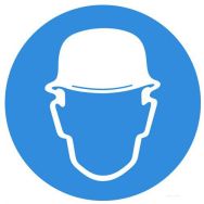 Panneau - Porter un casque de protection - Systemtext