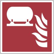 Panneau 12 x 12 cm (citerne fixe anti incendie)