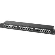 Panneau 19'' 1U 24 ports CAT6 stp connecteurs autodénudants