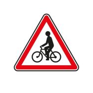 Panneau A21 Débouché de cyclistes classe 2 - Aximum