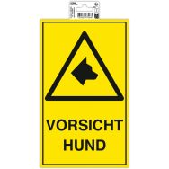 Panneau Attaque chien méchant - 25x15cm - Exacompta