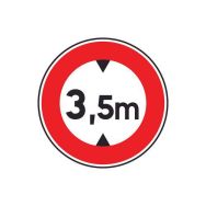 Panneau B12 Limitation de hauteur à 2 m classe 2 - Aximum
