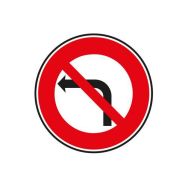 Panneau B2a Interdiction tourner à gauche classe 2 - Aximum