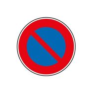 Panneau B6A1 Stationnement interdit - 450mm classe 2