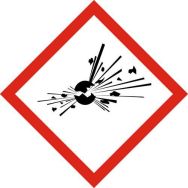 Panneau CLP - Risque explosion - PVC - 120x120 mm